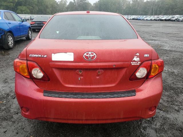 2T1BU4EEXAC521520 - 2010 TOYOTA COROLLA BASE Қызыл фото 6