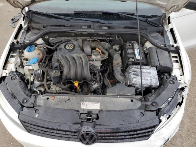 3VW2K7AJ1CM352702 - 2012 VOLKSWAGEN JETTA BASE WHITE photo 11