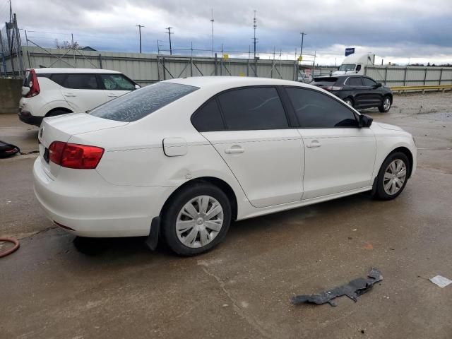 3VW2K7AJ1CM352702 - 2012 VOLKSWAGEN JETTA BASE WHITE photo 3