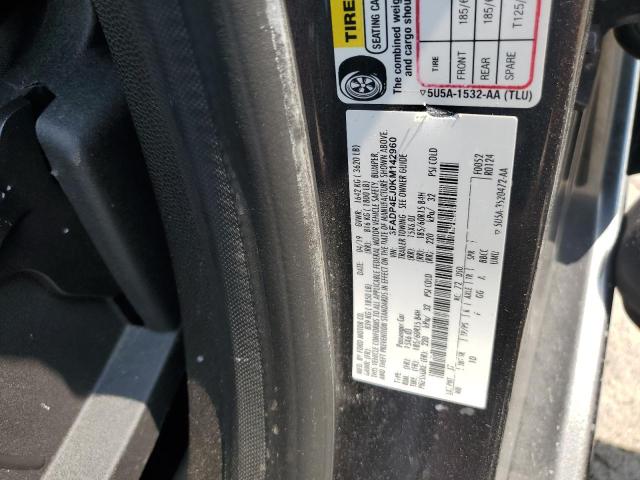 3FADP4EJ0KM142960 - 2019 FORD FIESTA SE GRAY photo 12