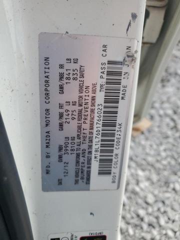 JM1BL1L76D1766023 - 2013 MAZDA 3 I 白色 照片 12