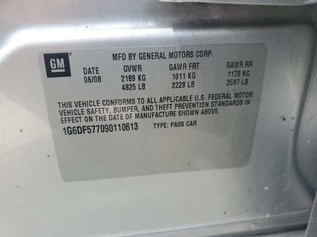 1G6DF577090110613 - 2009 CADILLAC CTS SILVER photo 12