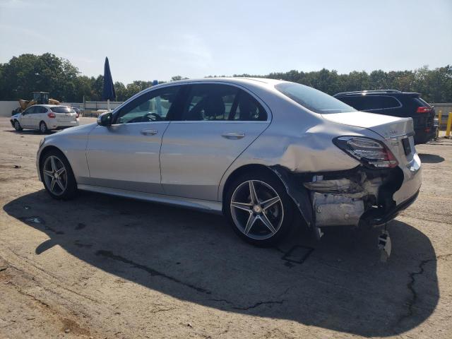 55SWF4KB5FU041523 - 2015 MERCEDES-BENZ C 300 4MATIC SILVER photo 2