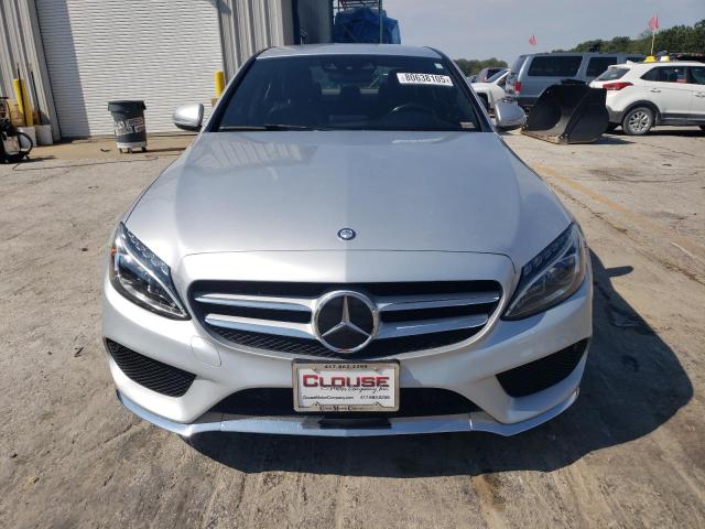 55SWF4KB5FU041523 - 2015 MERCEDES-BENZ C 300 4MATIC SILVER photo 5