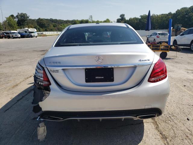 55SWF4KB5FU041523 - 2015 MERCEDES-BENZ C 300 4MATIC SILVER photo 6