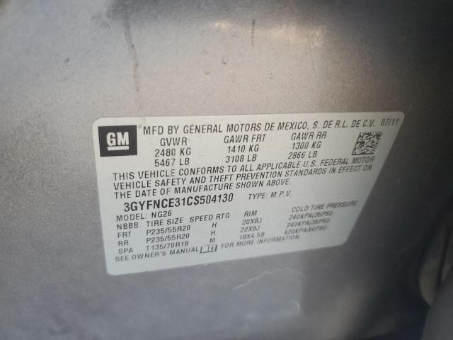 3GYFNCE31CS504130 - 2012 CADILLAC SRX PREMIUM COLLECTION Boz foto 13