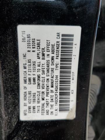 1HGCR2F54GA035244 - 2016 HONDA ACCORD SPORT BLACK photo 24