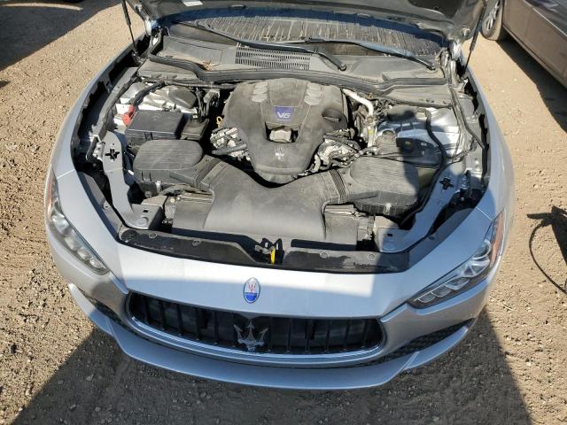 ZAM57RTA7E1090383 - 2014 MASERATI GHIBLI S SILVER photo 11