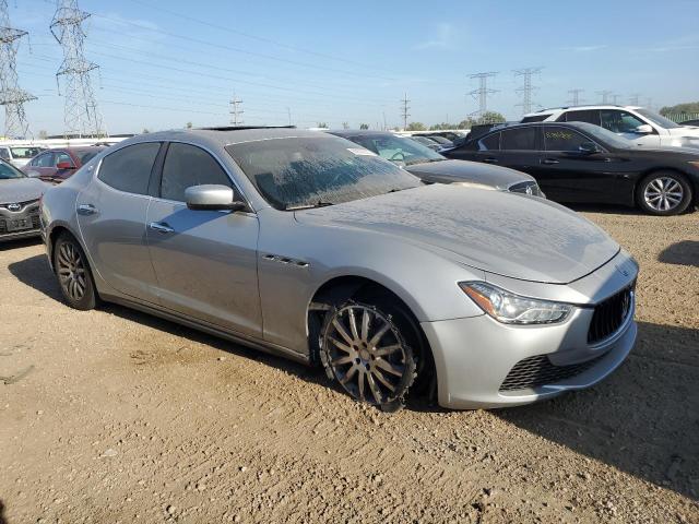 ZAM57RTA7E1090383 - 2014 MASERATI GHIBLI S SILVER photo 4