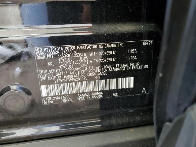 2T3W1RFV5PW281085 - 2023 TOYOTA RAV4 XLE BLACK photo 14