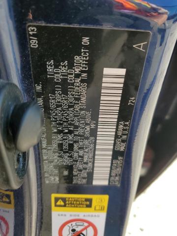 5TDBK3EH8DS266128 - 2013 TOYOTA HIGHLANDER BASE Blau Foto 13