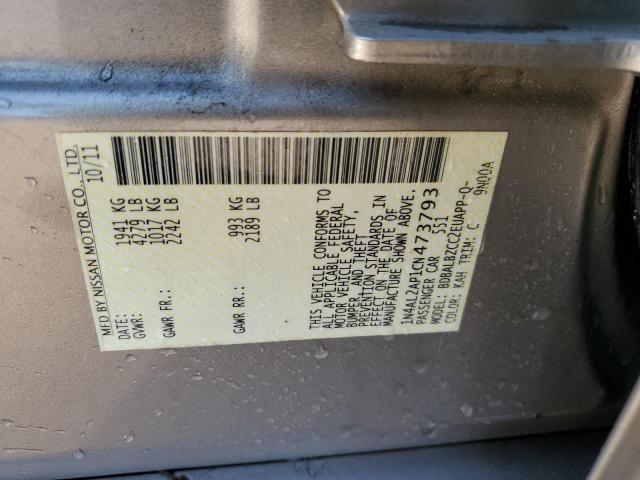 1N4AL2AP1CN473793 - 2012 NISSAN ALTIMA BASE 银色 照片 12