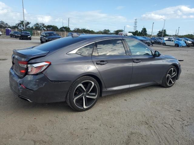1HGCV1F39JA179464 - 2018 HONDA ACCORD SPORT GRAY photo 3
