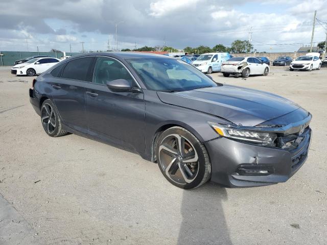 1HGCV1F39JA179464 - 2018 HONDA ACCORD SPORT GRAY photo 4