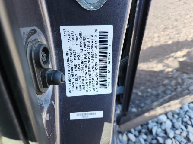 2HGFC2F54JH509085 - 2018 HONDA CIVIC LX ნაცრისფერი ფოტო 13