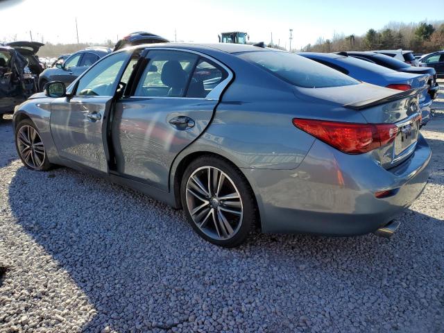 JN1BV7AR0EM683000 - 2014 INFINITI Q50 BASE TEAL photo 2