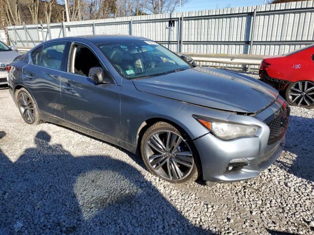 JN1BV7AR0EM683000 - 2014 INFINITI Q50 BASE TEAL photo 4