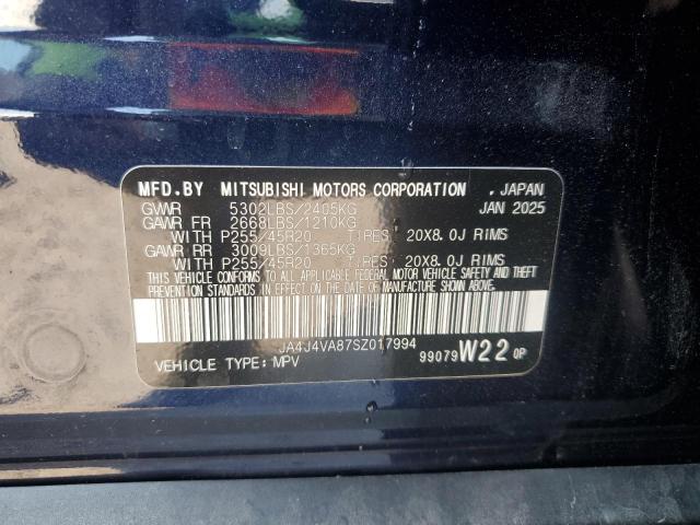 JA4J4VA87SZ017994 - 2025 MITSUBISHI OUTLANDER SE Mavi foto 13