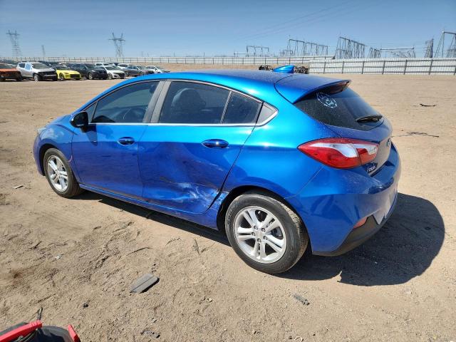 3G1BE6SM3JS615853 - 2018 CHEVROLET CRUZE LT Синий фото 2