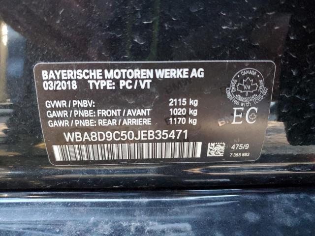 WBA8D9C50JEB35471 - 2018 BMW 330 XI BLACK photo 13