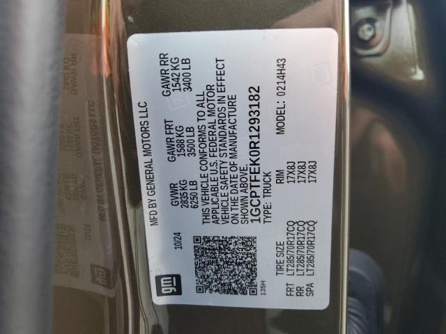 1GCPTFEK0R1293182 - 2024 CHEVROLET COLORADO ZR2 GREEN photo 13