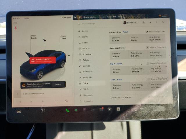 7SAYGDEE2PF631633 - 2023 TESLA MODEL Y Կապույտ լուսանկար 9