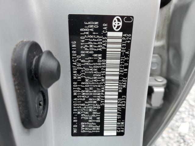 5YFEPMAE5MP167680 - 2021 TOYOTA COROLLA LE 银色 照片 13