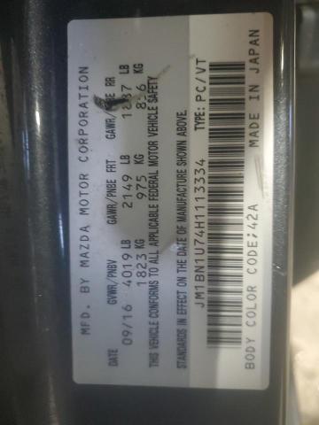 JM1BN1U74H1113334 - 2017 MAZDA 3 SPORT 灰色 照片 13