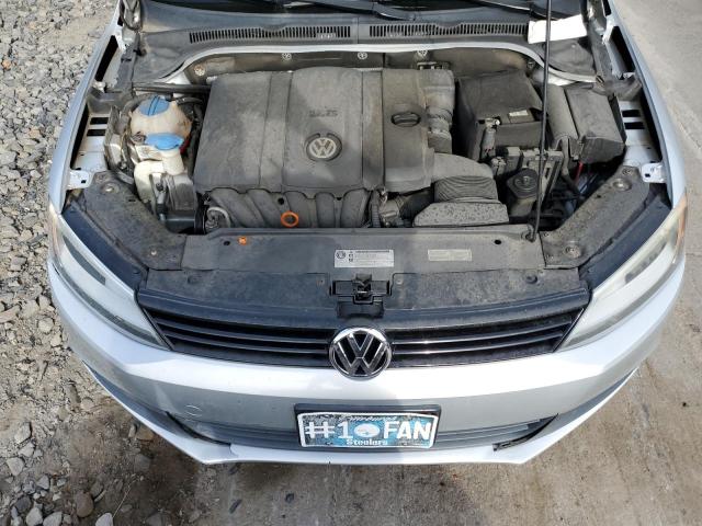 3VWDP7AJ8CM107941 - 2012 VOLKSWAGEN JETTA SE SILVER photo 11