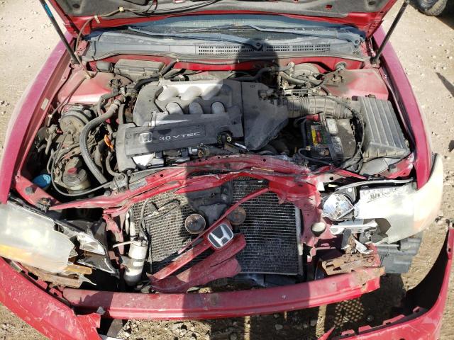 1HGCG22592A014085 - 2002 HONDA ACCORD EX RED photo 11