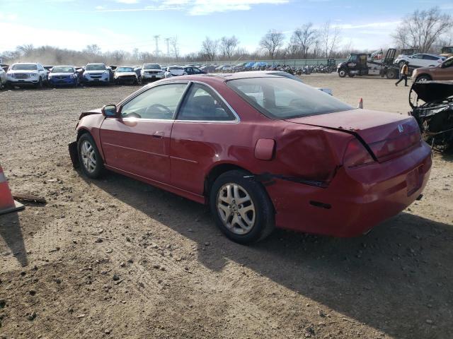 1HGCG22592A014085 - 2002 HONDA ACCORD EX RED photo 2