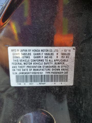 JHMGK5H71HS015161 - 2017 HONDA FIT EX PURPLE photo 14