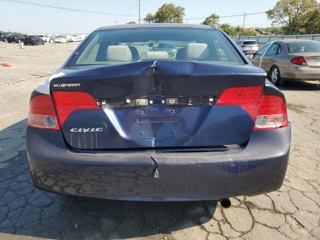 1HGFA16818L033112 - 2008 HONDA CIVIC EX BLUE photo 6