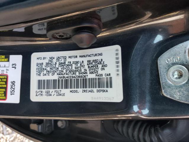 1NXBU4EE9AZ366067 - 2010 TOYOTA COROLLA BASE Turkuaz fotoğraf 13