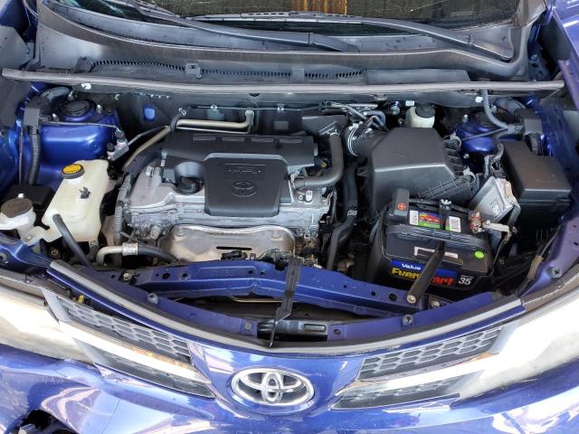 2T3ZFREV5FW209401 - 2015 TOYOTA RAV4 LE BLUE photo 12