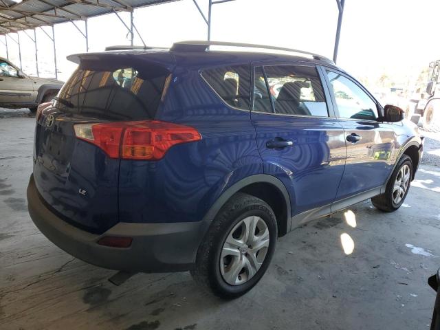 2T3ZFREV5FW209401 - 2015 TOYOTA RAV4 LE BLUE photo 3