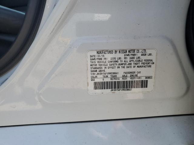 JN1BV7AP1FM338641 - 2015 INFINITI Q50 BASE WHITE photo 12