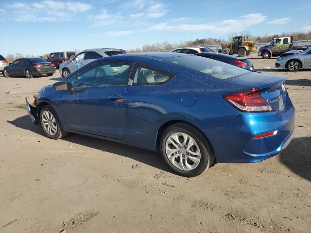 2HGFG3B55EH511594 - 2014 HONDA CIVIC LX BLUE photo 2