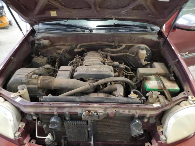 5TBBT44146S478964 - 2006 TOYOTA TUNDRA ACCESS CAB SR5 BURGUNDY photo 11