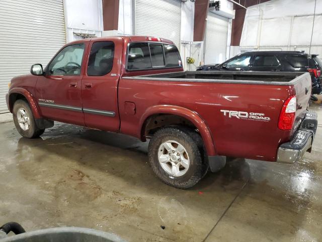 5TBBT44146S478964 - 2006 TOYOTA TUNDRA ACCESS CAB SR5 BURGUNDY photo 2