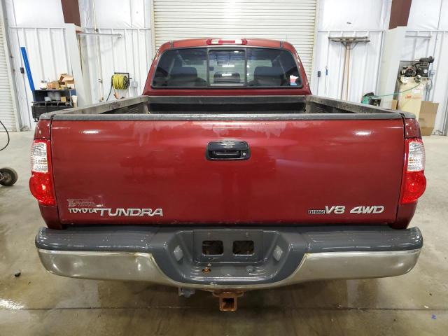 5TBBT44146S478964 - 2006 TOYOTA TUNDRA ACCESS CAB SR5 BURGUNDY photo 6
