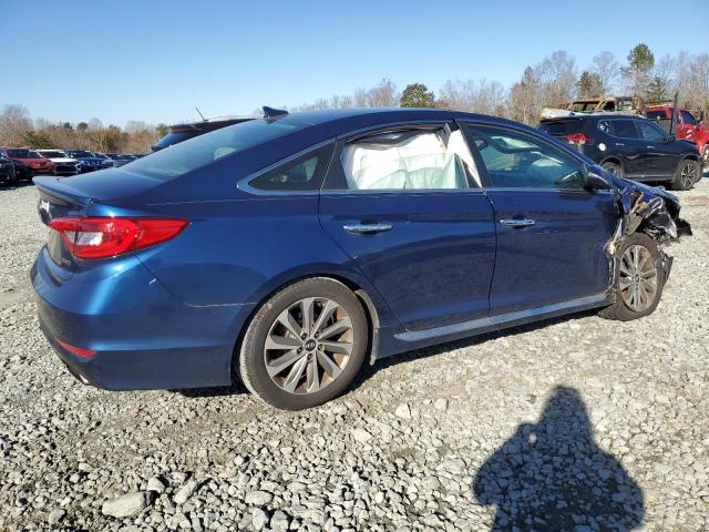 5NPE34AFXGH378640 - 2016 HYUNDAI SONATA SPORT BLUE photo 3