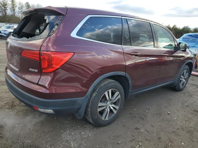 5FNYF6H64JB034149 - 2018 HONDA PILOT EXL MAROON photo 3