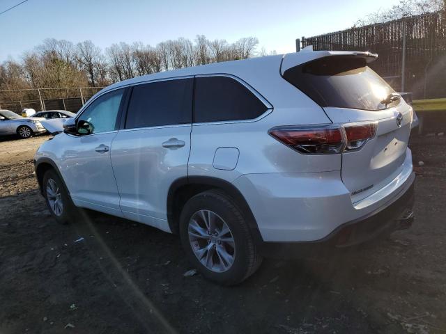 5TDZKRFH7FS042125 - 2015 TOYOTA HIGHLANDER LE WHITE photo 2