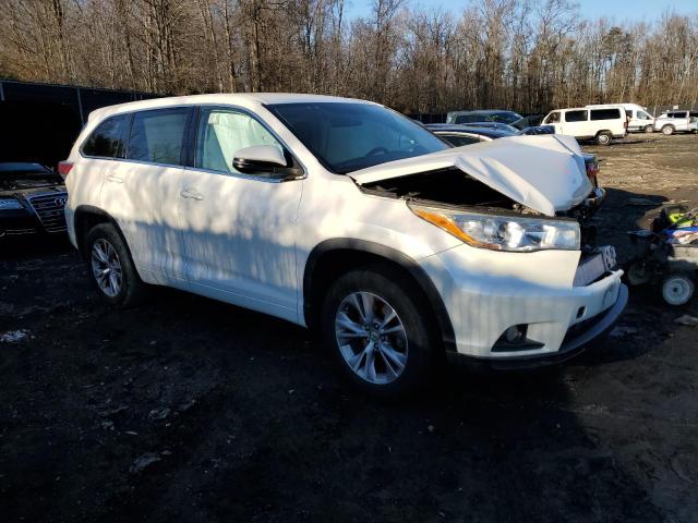 5TDZKRFH7FS042125 - 2015 TOYOTA HIGHLANDER LE WHITE photo 4