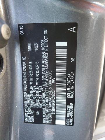 2T2BK1BA9FC337257 - 2015 LEXUS RX 350 BASE GRAY photo 14