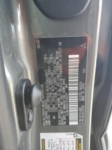 JTJBT20X370146229 - 2007 LEXUS GX 470 GRAY photo 12