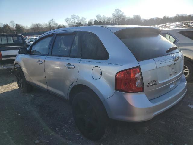 2FMDK4JC6DBE29896 - 2013 FORD EDGE SEL SILVER photo 2