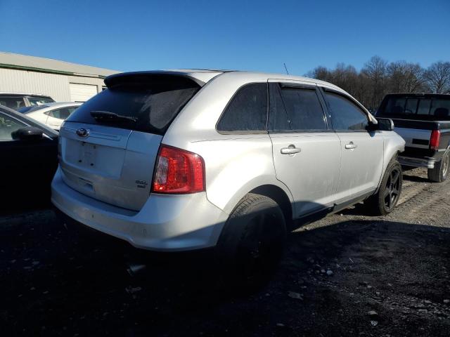 2FMDK4JC6DBE29896 - 2013 FORD EDGE SEL SILVER photo 3