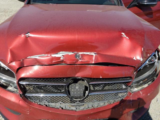 55SWF4JB3JU235235 - 2018 MERCEDES-BENZ C 300 წითელი ფოტო 11